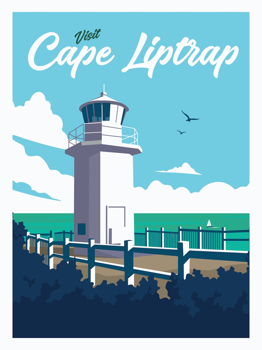 01 Vintage Cape Liptrap Print