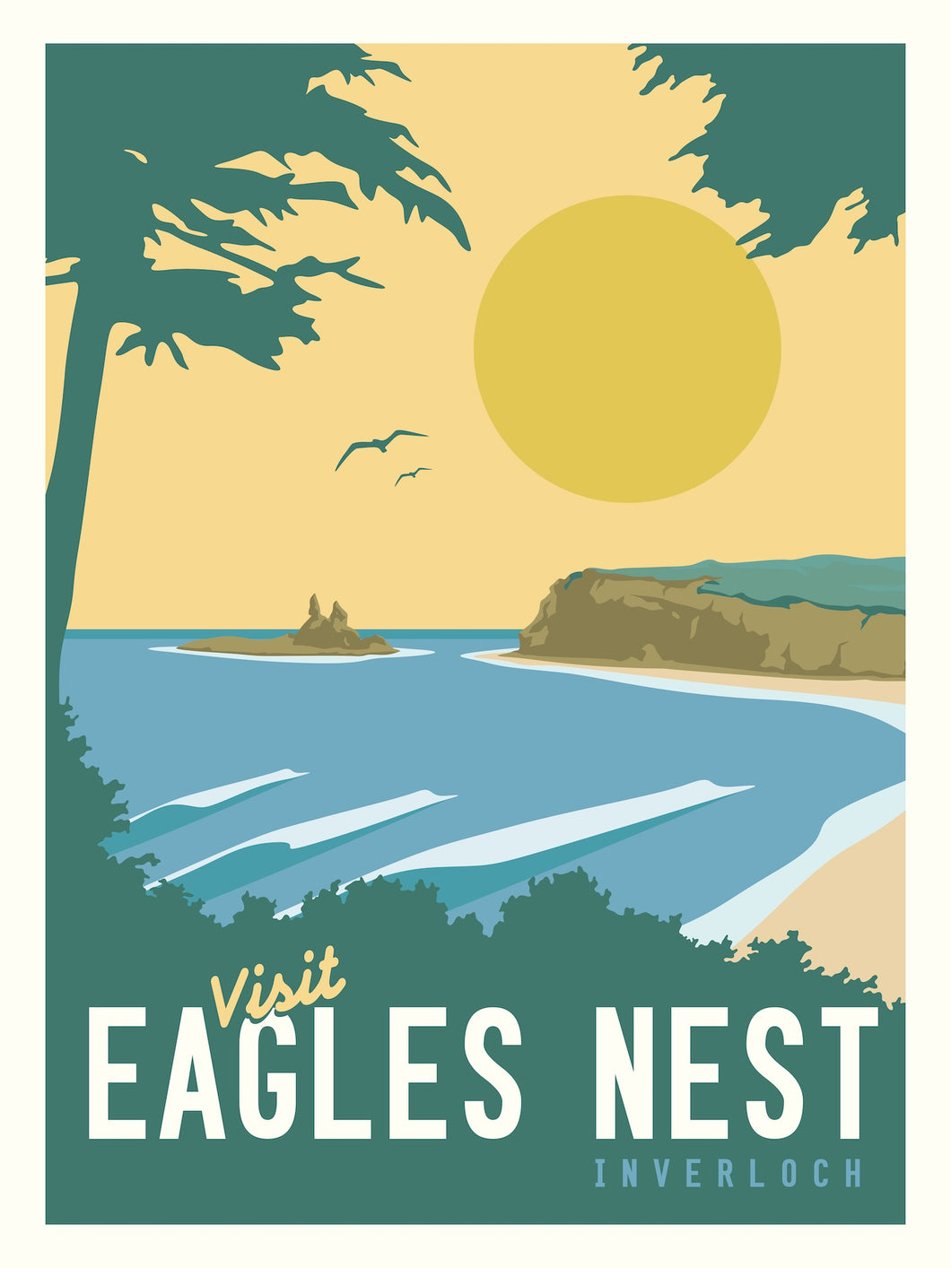 01 Vintage Eagles Nest Print