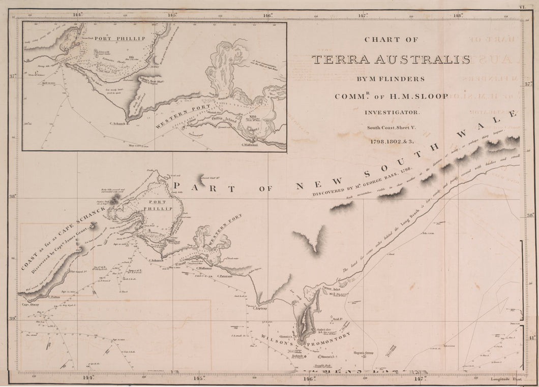 Venus Bay map - Matthew Flinders