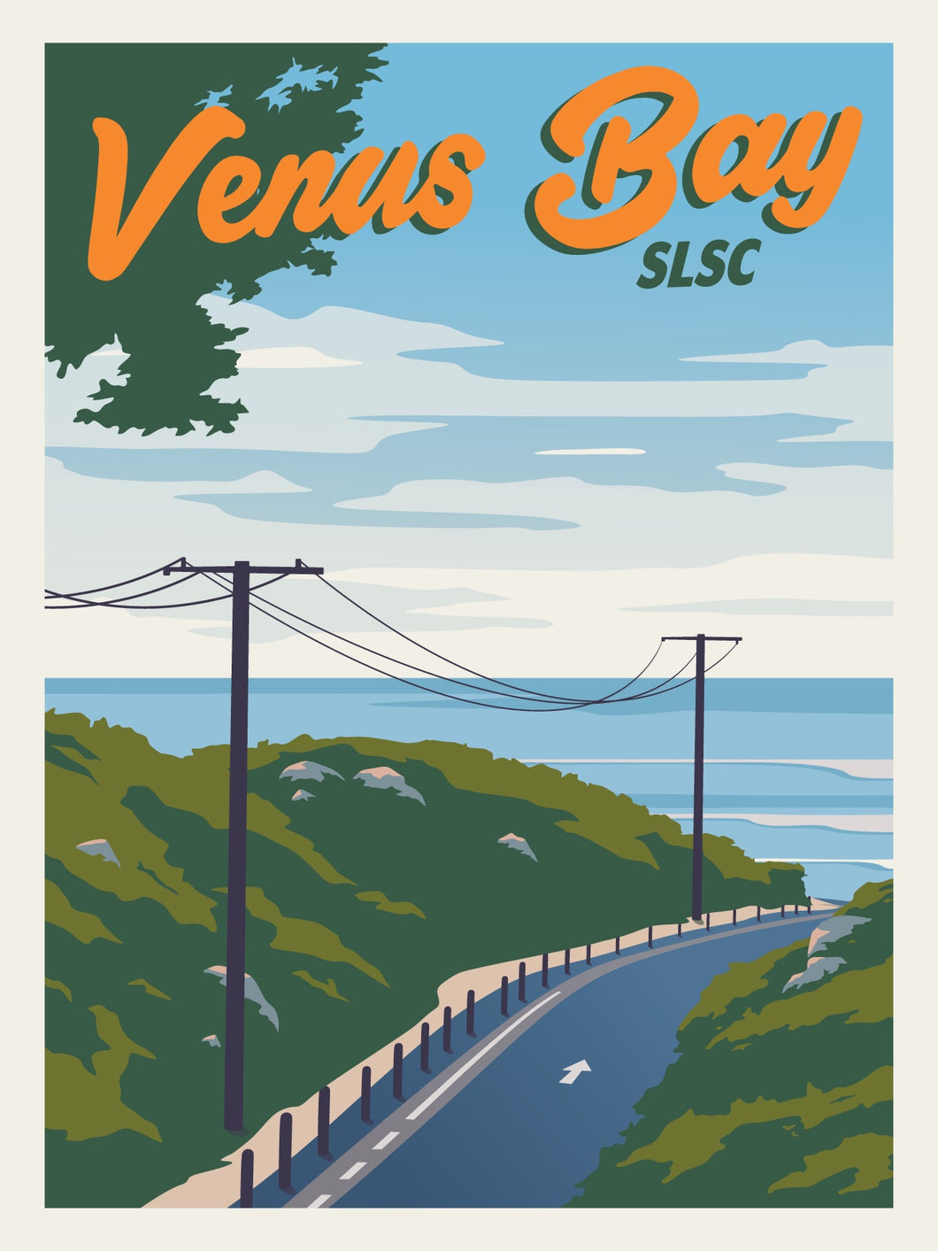 Vintage Power Pole Print
